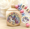 Milchzahndose Einhorn Mädchen personalisierte Zahndose mit Namen - CreativMade