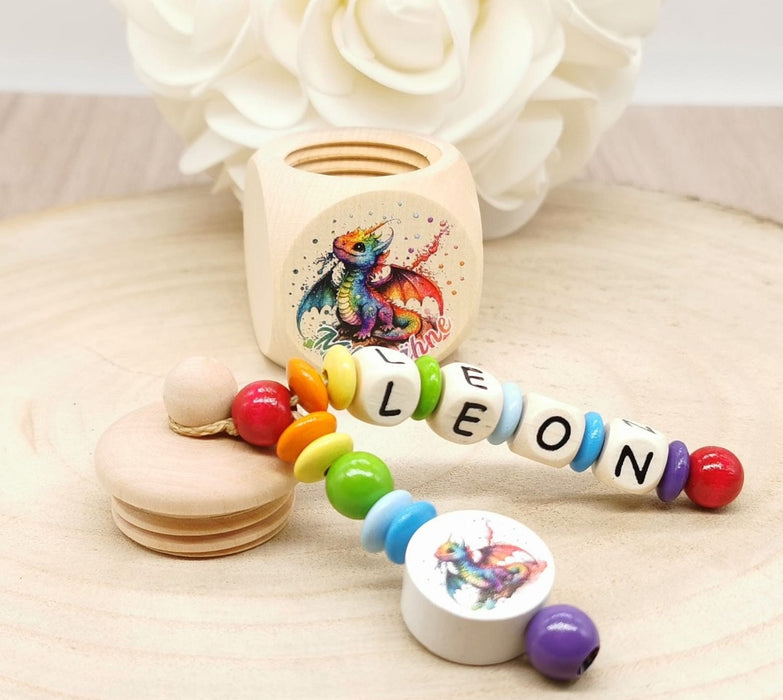 Milchzahndose Drache Jungen personalisierte Zahndose mit Namen - CreativMade
