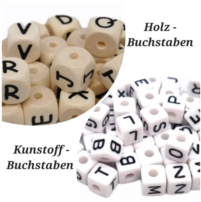 Schnullerkette mit Name personaliert Reh Baby Geschenk Geburt - CreativMade