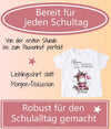 Einschulungsshirt mit Namen personalisiert Einhorn Mädchen T-Shirt Einschulung | CreativMade .