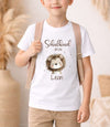 Einschulungsshirt mit Namen personalisiert Tiere Jungen & Mädchen T-Shirt Einschulung | CreativMade .