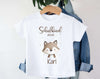 Einschulungsshirt mit Namen personalisiert Tiere Jungen & Mädchen T-Shirt Einschulung | CreativMade .
