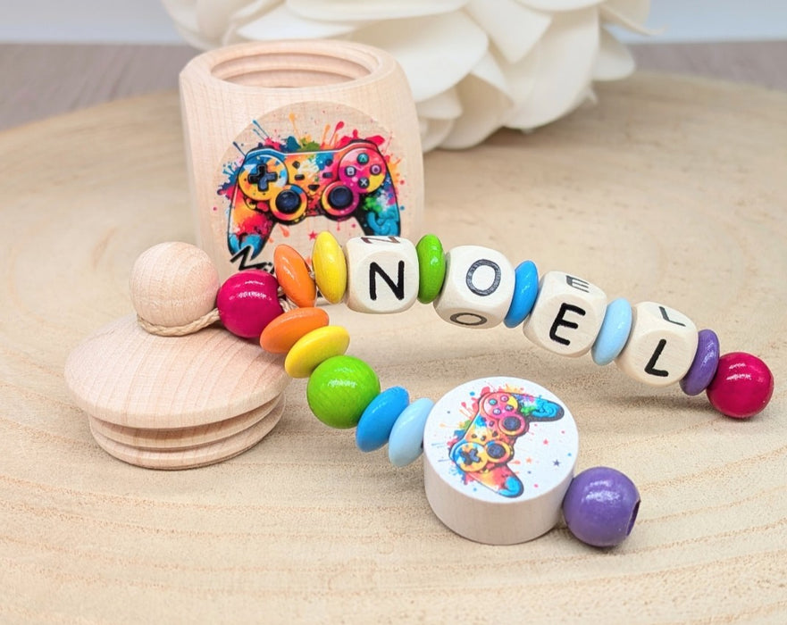 Milchzahndose personalisiert mit Namen Controller Jungen Zahndose mit Namen - CreativMade