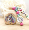 Milchzahndose Einhorn Mädchen personalisierte Zahndose mit Namen - CreativMade