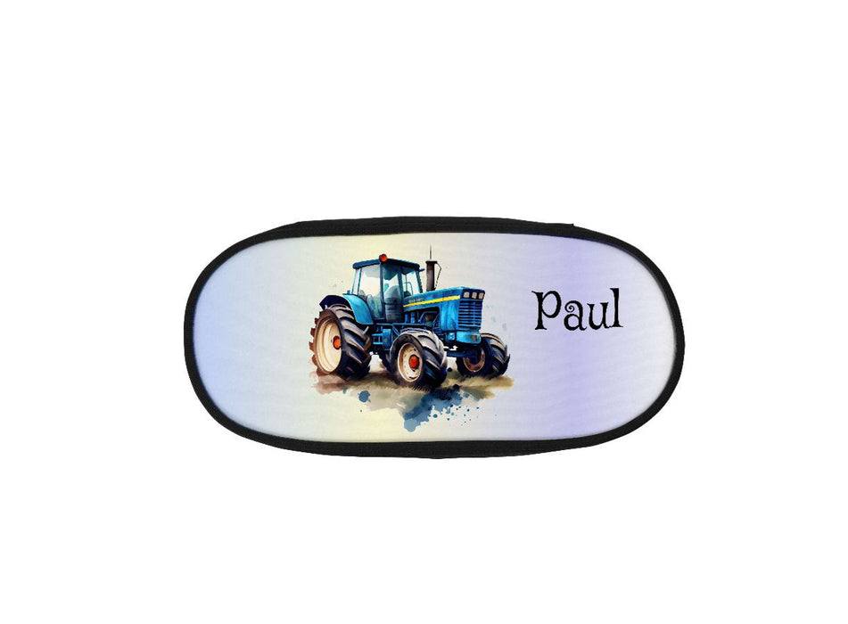 Federmäppchen Kinder mit Namen Traktor – personalisiertes Stifteetui/Stiftebox Schule Geschenk Einschulung - CreativMade