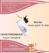 Personalisierte Trinkflasche Kinder Einhorn -  Edelstahl Trinkflasche mit Name - Strohhalm Geschenk Einschulung Geburtstag - CreativMade 