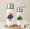 Personalisierte Thermoskanne Monstertruck aus Edelstahl für Kinder mit Namen, für Schule &  Kindergarten - CreativMade 