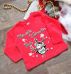 Mein erstes Weihnachten Outfit Pinguin Mädchen Weihnachtsshirt Baby Kinder Langarm - CreativMade 