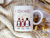Tasse Personalisierte Weihnachtstasse Familie & Freunde – Keramik mit Namen Weihnachtsgeschenk - CreativMade 