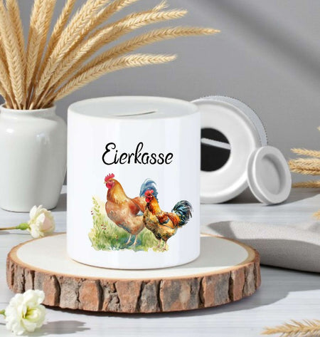 Eierkasse aus Keramik – Kasse für Eierverkauf & Selbstbedienung - CreativMade