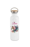 Personalisierte Kinder Trinkflasche mit Namen Pferd – Edelstahl Thermosflasche auslaufsicher für Kindergarten & Schule - CreativMade
