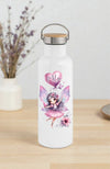Personalisierte Kinder Trinkflasche mit Namen Fee – Edelstahl Thermosflasche auslaufsicher für Kindergarten & Schule - CreativMade