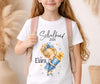 Einschulungsshirt mit Namen personalisiert Zuckertüte Mädchen T-Shirt Einschulung - CreativMade