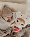 Personalisierbarer Eisbär – 50 cm Kuscheltier Plüschtier mit Namen Geschenk für Babys & Kinde - CreativMade 