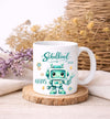 Schulkind Tasse personalisiert Roboter Jungen Einschulungstasse mit Namen Geschenk Einschulung Erstklässler - CreativMade