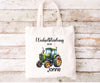 Wechselkleidung Kita Tasche Traktor personalisiert mit Name Junge Kindergarten Wechselwäsche Beutel - CreativMade 