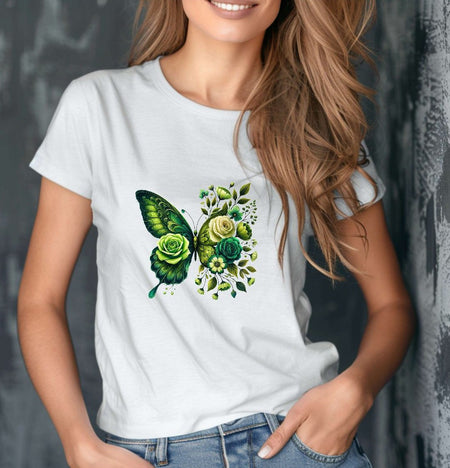 Bügelbild Schmetterling Erwachsene Aufbügelmotiv Textilaufbügler für Kleidung & Stoffe DIY Transferbild & Geschenkidee Damen - CreativMade