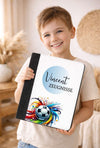 Personalisierte Zeugnismappe mit Namen Fußball – Mappe für Schulzeugnisse A4 | Geschenk zur Einschulung Jungen - CreativMade