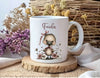 Personalisiertes Kinder Trinkflaschen- & Tassen-Set mit Namen Ente – Edelstahl Trinkflasche 500 ml für Schule & Kindergarten - CreativMade