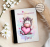 Personalisierte Zeugnismappe mit Namen Einhorn Mädchen – Mappe für Schulzeugnisse A4 | Geschenk zur Einschulung Jungen Mädchen - CreativMade 