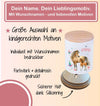 Kinder Spardose mit Name Einhorn – Personalisierte Spardose für Kinder Keramik mit Bambusdeckel für Mädchen | CreativMade .