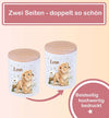 Kinder Spardose mit Name Löwe – Personalisierte Spardose für Kinder Keramik mit Bambusdeckel für Jungen | CreativMade .