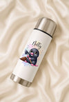 Thermoskanne personalisiert mit Namen Maulwurf Edelstahl Isolierflasche Thermoflasche Geschenkidee - CreativMade 