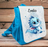Kindergarten Set personalisiert Drache – Rucksack, Trinkflasche & Brotdose mit Namen Kitakind - CreativMade 
