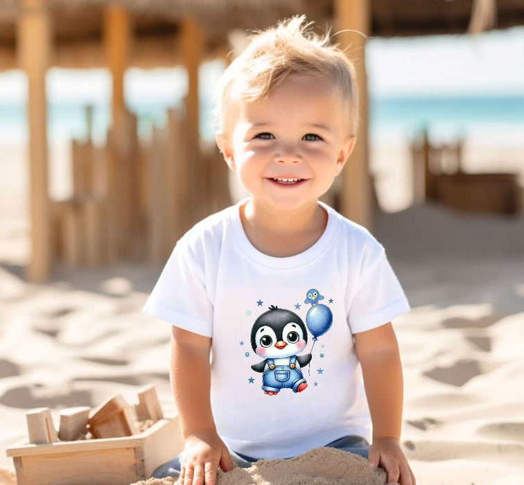 Bügelbilder für Kinder Pinguin – Weihnachtsmotive, Wintermotive & Herbstmotive zum Aufbügeln – DIY Textilaufbügler für Kleidung & Geschenke - CreativMade