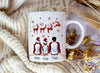 Tasse Personalisierte Weihnachtstasse Familie & Freunde – Keramik mit Namen Weihnachtsgeschenk - CreativMade 
