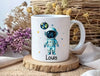 Personalisiertes Kinder Trinkflaschen- & Tassen-Set mit Namen Astronaut – Edelstahl Trinkflasche 500 ml für Schule & Kindergarten - CreativMade