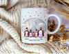 Tasse Personalisierte Weihnachtstasse Familie & Freunde – Keramik mit Namen Weihnachtsgeschenk - CreativMade 