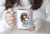 Kindertasse personalisiert mit Namen Einhorn Mädchen Emaille Keramik Kunststoff Geschenk - CreativMade 