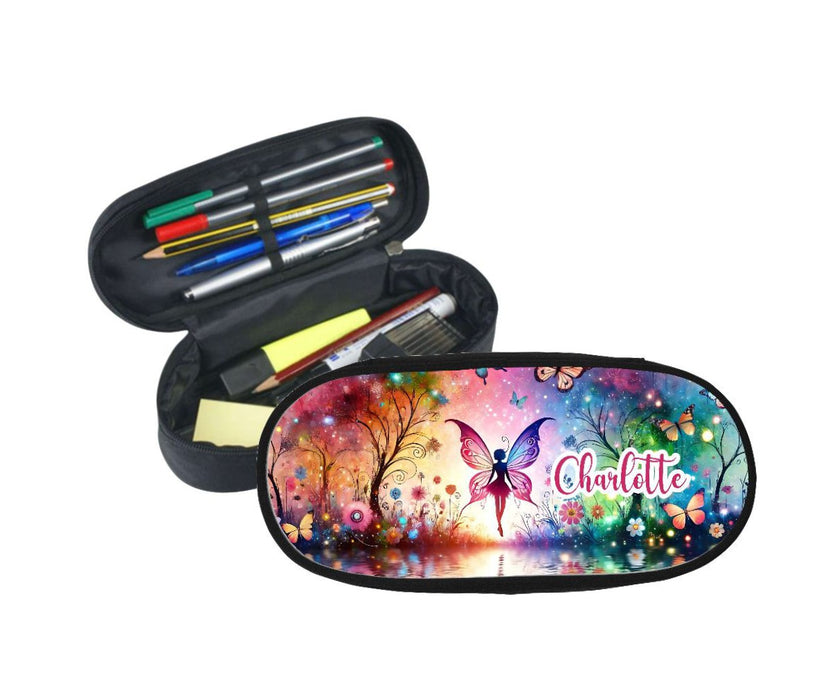 Personalisiertes Federmäppchen Schmetterling Stifte Etui mit Namen Stifte-Mäppchen Federmappe Federtasche Erwachsene & für Kinder - CreativMade