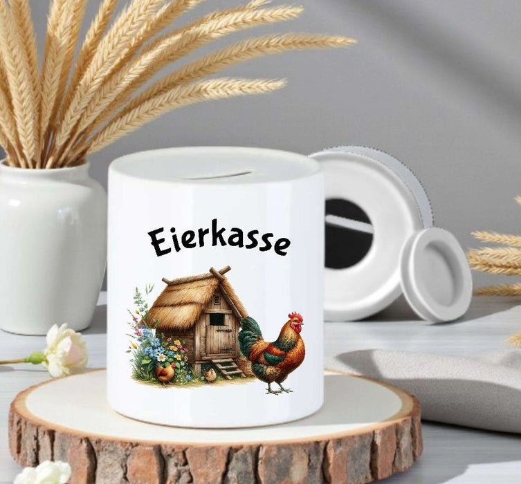 Eierkasse aus Keramik – Kasse für Eierverkauf & Selbstbedienung - CreativMade