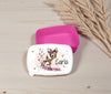 Brotdose & Trinkflasche personalisiert - Reh - Kinder Set mit Namen Edelstahl Trinkflasche - CreativMade 