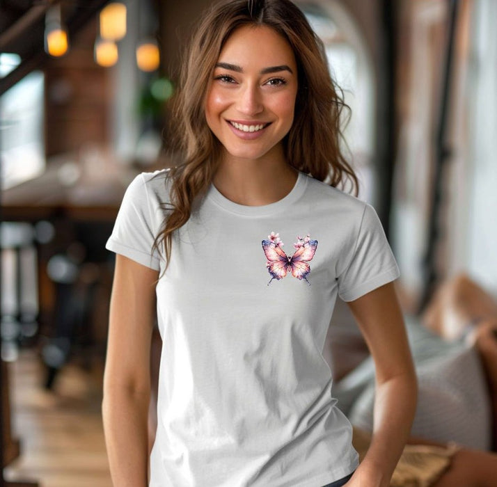 Bügelbild Schmetterling Erwachsene Aufbügelmotiv Textilaufbügel für Kleidung & Stoffe DIY Transferbild & Geschenkidee Damen - CreativMade