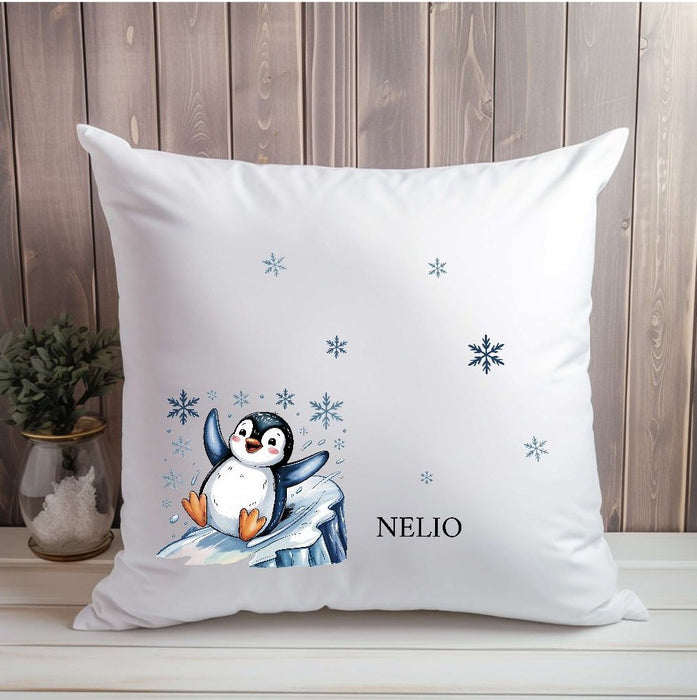 Bügelbild Kinder Pinguin Weihnachten Textilaufbügler DIY Projekt Applikation hochwertiger DTF Ausdruck XL - CreativMade 