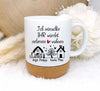 Personalisierte Tasse „Ich wünschte Ihr würdet neben uns wohnen“ – Geschenk für Nachbarn und Freunde mit Namen - CreativMade