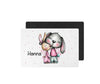 Tischset Kinder Hase rutschfest personalisiert mit Name Platzdeckchen Platzset abwischbar - CreativMade 