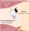 Personalisierte Trinkflasche Kinder Fee-  Edelstahl Trinkflasche mit Name - Strohhalm Geschenk Einschulung Geburtstag - CreativMade 