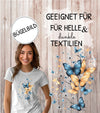 Bügelbild Schmetterling Erwachsene Aufbügelmotiv Textilaufbügler für Kleidung & Stoffe DIY Transferbild & Geschenkidee Damen - CreativMade