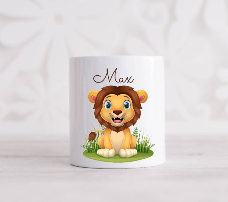Kinder Spardose Tiere personalisiert mit Name Mädchen Keramik - CreativMade 