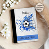 Personalisierte Zeugnismappe mit Namen Fußball – Mappe für Schulzeugnisse A4 | Geschenk zur Einschulung Jungen - CreativMade