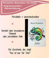 Personalisierte Zeugnismappe mit Namen Chamäleon – Mappe für Schulzeugnisse A4 | Geschenk zur Einschulung - CreativMade