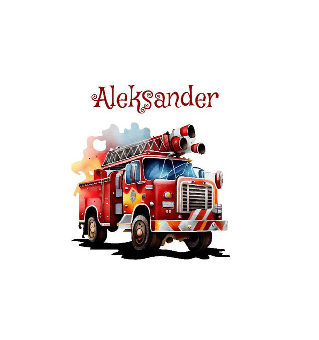 Personalisierte Kinder Trinkflasche mit Namen Feuerwehr – Edelstahl Thermosflasche auslaufsicher für Kindergarten & Schule - CreativMade