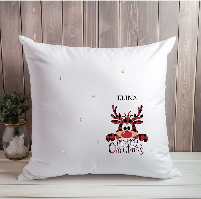 Bügelbild Kinder Elch Weihnachten Textilaufbügler DIY Projekt Applikation hochwertiger DTF Ausdruck XL - CreativMade 