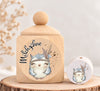 Milchzahndose Waldtiere Holz mit Motivscheibe | DIY & Kreativbedarf 6 x 4cm Zahndose | CreativMade .
