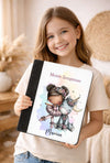 Personalisierte Zeugnismappe mit Namen Einhorn  – Mappe für Schulzeugnisse A4 | Geschenk zur Einschulung Mädchen - CreativMade 