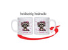 Kinder Tischset personalisiert mit Namen Waschbär - abwischbar und rutschfest Platzdeckchen Platzset Tischunterlage - personalisierte Tasse Emaille & Keramik - CreativMade 